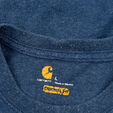 Carhartt T-Shirt - Large Blue Cotton