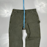 Carhartt Carpenter Pants - 36W 33L Green Cotton