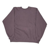 90S Blank Hanes Sweatshirt - XL Purple Cotton Blend