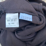 Gai Mattiolo Bodycon Dress - XS Brown Wool