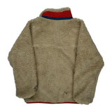 Age 5-6 Patagonia Contrast Stitch Fleece - XS Cream Polyester