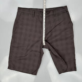 Dickies Checked Shorts - 38W 10L Gray Cotton