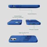 Electric Blue Backcountry Ski iPhone 12 Mini Case