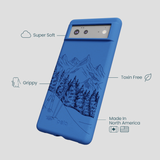 Electric Blue Backcountry Ski Google Pixel 6a Case