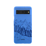 Electric Blue Backcountry Ski Google Pixel 8 Case