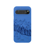 Electric Blue Backcountry Ski Google Pixel 9 Pro XL Case