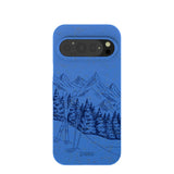Electric Blue Backcountry Ski Google Pixel 9/9 Pro Case