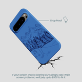 Electric Blue Backcountry Ski Google Pixel 9/9 Pro Case
