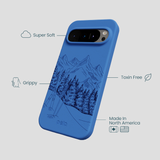 Electric Blue Backcountry Ski Google Pixel 9/9 Pro Case