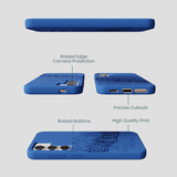 Electric Blue Backcountry Ski Samsung Galaxy S24 Case