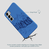 Electric Blue Backcountry Ski Samsung Galaxy S25+(Plus) Case