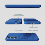 Electric Blue Backcountry Ski Samsung Galaxy S25+(Plus) Case
