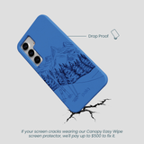 Electric Blue Backcountry Ski Samsung Galaxy S25 Case