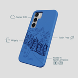 Electric Blue Backcountry Ski Samsung Galaxy S25 Case