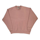 90S Blank Fruit Of The Loom Sweatshirt - XL Pink Cotton