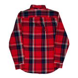 Tall American Eagle Checked Shirt - Large Red Cotton