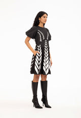 Dress Gracia Dress Black-White