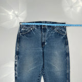 Wrangler Double Knee Carpenter Jeans - 38W 30L Blue Cotton