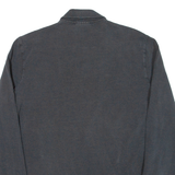 LACOSTE Mens Polo Shirt Grey Long Sleeve S