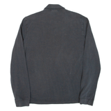 LACOSTE Mens Polo Shirt Grey Long Sleeve S