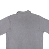 ENERGY BEST WEAR Mens Polo Shirt Grey Striped M