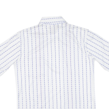 CYCLING WEAR Mens Polo Shirt White Striped M