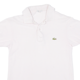 LACOSTE Mens Polo Shirt Pink S