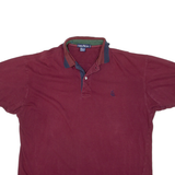NAUTICA Mens Polo Shirt Maroon L