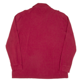 TOMMY HILFIGER Mens Polo Shirt Maroon Long Sleeve XL