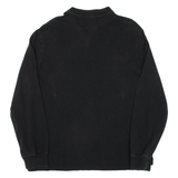 POLO RALPH LAUREN Slim Fit Mens Polo Shirt Black Long Sleeve XL