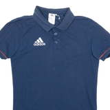 ADIDAS Mens Polo Shirt Blue S