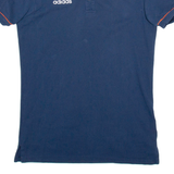 ADIDAS Mens Polo Shirt Blue S