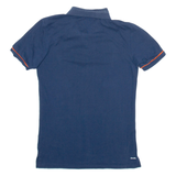 ADIDAS Mens Polo Shirt Blue S