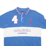 O'BRADY Mens Polo Shirt Blue 2XL