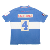 O'BRADY Mens Polo Shirt Blue 2XL