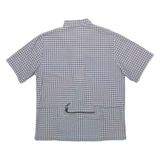 KUBLER 1/2 Zip Mens Polo Shirt Grey Check M