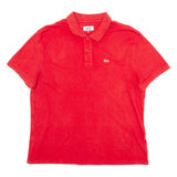 TOMMY JEANS Mens Polo Shirt Red XL