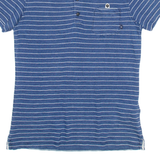 ARMANI JEANS Mens Polo Shirt Blue Striped M