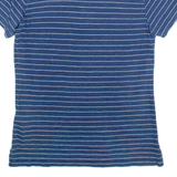 ARMANI JEANS Mens Polo Shirt Blue Striped M