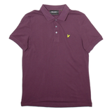 LYLE & SCOTT Mens Polo Shirt Maroon L