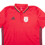 ADIDAS Weezen Football Mens Polo Shirt Red XL