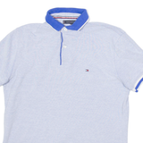 TOMMY HILFIGER Mens Polo Shirt Blue S