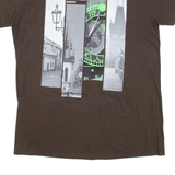 GILDAN Prague Mens T-Shirt Brown L