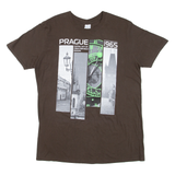 GILDAN Prague Mens T-Shirt Brown L