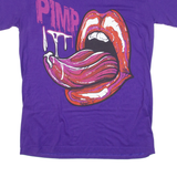 GILDAN Pimp Womens T-Shirt Purple M