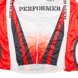 OLDPA Cycling Full-zip Mens Jersey White Long Sleeve XL