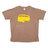 GILDAN Camper Van Mens T-Shirt Brown L