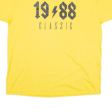 GILDAN Womens Band T-Shirt Yellow 3XL