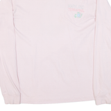 CHAMPION Maryland Terrapins Womens T-Shirt Pink Long Sleeve USA M