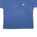 CARHARTT Mens T-Shirt Blue XL